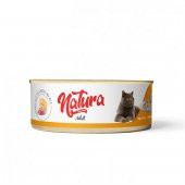 Natura Tavuk Fileto_Peynir Etsuyu İçinde Pirinçli Kedi Konservesi 70Gr - 1