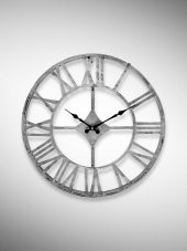 Galaxy DM30-GK Serisi Roma Rakamlı Metal Duvar Saati Gri 30 CM thumbnail 1