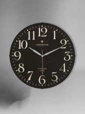 Galaxy Exclucive Bombeli Cam Serisi Londra Desenli  Sessiz Akar Duvar Saati 30 cm thumbnail 1