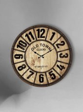 Galaxy Old Town Serisi Bölme Kadranlı Duvar Saati 50 Cm Fındık Renkli thumbnail 1