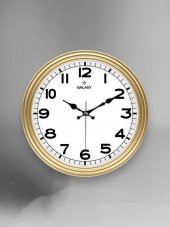 Galaxy 200-A Klasik Kadran Gold Renk Sessiz Akar 30 cm Duvar Saati - 1