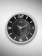 Galaxy Exclucive Kabartama Rakamlı Klasik Kadranlı 30 cm Duvar Saati Gri thumbnail 1