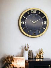 Galaxy Exclucive Kabartama Rakamlı Klasik Kadranlı 30 cm Duvar Saati Gold - 2