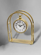 Galaxy Premium Serisi Kafes Ofis ve Masa Saati Metal Kadran Gold - 1