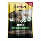 Gimcat Sticks Kuzu Etli Tavuklu Tahılsız Kedi Ödül Çubukları 4_Lü 20 Gr - 1
