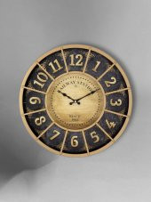 Galaxy Old Town Serisi Bölme Kadranlı Duvar Saati 50 Cm Gold Renk thumbnail 1