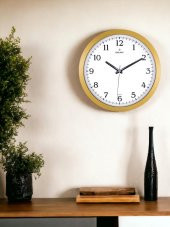 Galaxy 1964-K Serisi Lüx Premium Klasik Ofis ve Duvar Saati 35 CM Gold - 3