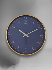 Galaxy D-218-A Siyah Kadran 30 CM Sessiz Akar Duvar Saati Gold thumbnail 1