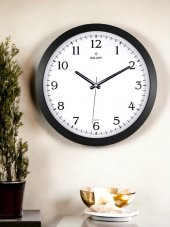 Galaxy 1964-K Serisi Lüx Premium Klasik Ofis ve Duvar Saati 35 CM Siyah - 2