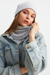 Melanj Kadın Balıkçı Style Pamuklu Kaşkorse, Terletmez, Ultra Hafif, Yumuşak Bere Boyunluk Takım - 3