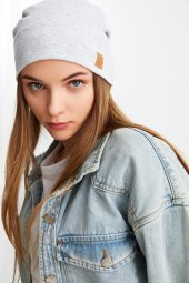 Melanj Kadın Pamuklu Kaşkorse, Terletmez, Ultra Hafif ve Yumuşak İpli Şapka Bere thumbnail 1