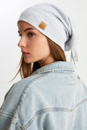 Melanj Kadın Pamuklu Kaşkorse, Terletmez, Ultra Hafif ve Yumuşak İpli Şapka Bere thumbnail 2