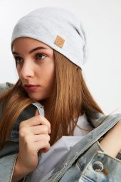 Melanj Kadın Pamuklu Kaşkorse, Terletmez, Ultra Hafif ve Yumuşak İpli Şapka Bere thumbnail 3