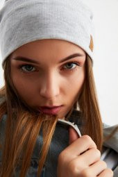 Melanj Kadın Pamuklu Kaşkorse, Terletmez, Ultra Hafif ve Yumuşak İpli Şapka Bere thumbnail 4