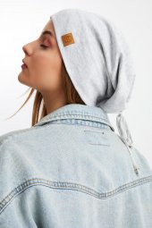 Melanj Kadın Pamuklu Kaşkorse, Terletmez, Ultra Hafif ve Yumuşak İpli Şapka Bere thumbnail 5