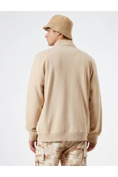 4WAM70126MK Koton Erkek Sweat BEJ - 2