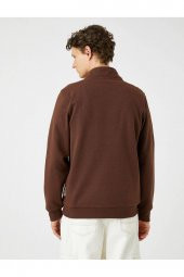 4WAM70126MK Koton Erkek Sweat BEJ - 6