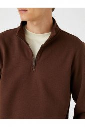 4WAM70126MK Koton Erkek Sweat BEJ - 9