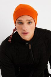 Kiremit Erkek Pamuklu Kaşkorse, Terletmez, Ultra Hafif ve Yumuşak İpli Şapka Bere thumbnail 3