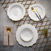 Paçi Yemek Takımı 24 Parça Bone Chine Flora - 1