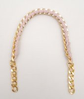 Angel Çanta Aksesuar 40 cm Derili Zincir Pudra Renk Light Gold Metalli - 1