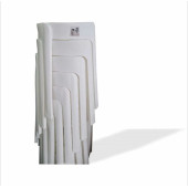 Beyaz Büyük Geniş Uzun Sağlam Sert Plastik Kırılmaz Hafif 45 Cm Banyo Balkon Bahçe Oturak Tabure Sandalye thumbnail 1