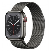 Apple Watch Series 8 GPS + Cellular 45 mm Akıllı Saat, Grafit Paslanmaz Çelik Kasa - 1