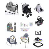 Bebek Çeyiz Seti 15Parça Çift Yön Bebek Arabası Beşik Ana Kucağı Yürüteç Küvet Puset Mama Sandalyesi - 1