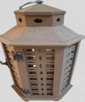 Hobi Adn 90232 Dekoratif Fenerlik MDF CNC HAM Kesim Klipsli Antik Menteşe El Yapı - 6