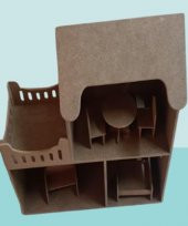 Hobi Adn 90231 Dekoratif Çocuk Oyuncak Ev Ahşap MDF HAM CNC Kesim El Yapım - 3