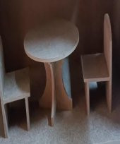 Hobi Adn 90231 Dekoratif Çocuk Oyuncak Ev Ahşap MDF HAM CNC Kesim El Yapım - 6