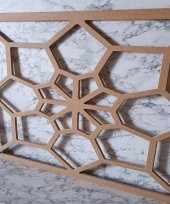 Hobi Adn 90230 Dekoratif Çerçeve Çiçek Motifli Ahşap MDF HAM CNC Kesim El Yapım - 7