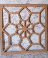 Hobi Adn 90230 Dekoratif Çerçeve Çiçek Motifli Ahşap MDF HAM CNC Kesim El Yapım - 8