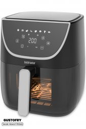 Gustofry 1700w Xl Dokunmatik 8 Ön Ayarlı Cam Kapaklı Hazne Aydınlatmalı Airfryer Sıcak Hava Fritözü - 1