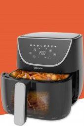 Gustofry 1700w Xl Dokunmatik 8 Ön Ayarlı Cam Kapaklı Hazne Aydınlatmalı Airfryer Sıcak Hava Fritözü - 5