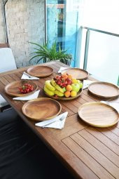 Arlin - Akasya 7 Parça Yuvarlak Pasta Sunum - 2