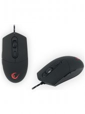 Rampage KM-RX9 Siyah USB Gökkuşağı Zemin Aydınlatmalı Croatian Layout Oyuncu Klavye Mouse Set - 2