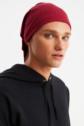 Bordo Erkek 4 fonksiyonlu Koruyucu Pamuklu, Esnek, Terletmez, Bandana, Boyunluk, Buff, Maske - 1