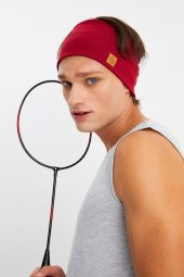 Bordo Erkek Pamuklu Termal, Kaymaz, Terletmez, Ultra Hafif, Spor Saç Bandı Bandana Buff - 1