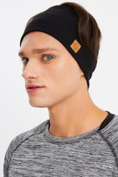 Siyah Erkek Pamuklu Termal, Kaymaz, Terletmez, Ultra Hafif, Spor Saç Bandı Bandana Buff - 3