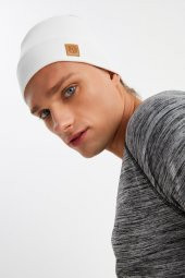 Beyaz Erkek Pamuklu Termal, Kaymaz, Terletmez, Ultra Hafif, Spor Saç Bandı Bandana Buff - 4