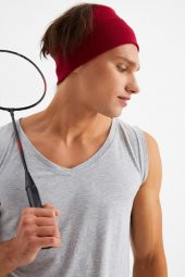Bordo Erkek Pamuklu Termal, Kaymaz, Terletmez, Ultra Hafif, Spor Saç Bandı Bandana Buff - 2