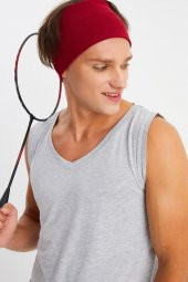 Bordo Erkek Pamuklu Termal, Kaymaz, Terletmez, Ultra Hafif, Spor Saç Bandı Bandana Buff - 3