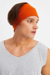 Kiremit Erkek Pamuklu Kaşkorse, Kaymaz, Terletmez, Ultra Hafif, Spor Saç Bandı Bandana Buff - 2