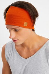 Kiremit Erkek Pamuklu Kaşkorse, Kaymaz, Terletmez, Ultra Hafif, Spor Saç Bandı Bandana Buff - 4