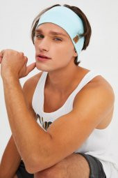 Aqua Erkek Pamuklu Kaşkorse, Kaymaz, Terletmez, Ultra Hafif, Spor Saç Bandı Bandana Buff - 1