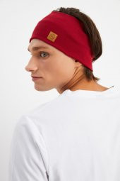 Bordo Erkek Pamuklu Kaşkorse, Kaymaz, Terletmez, Ultra Hafif, Spor Saç Bandı Bandana Buff - 6