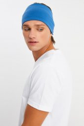 Parlament Erkek Pamuklu Penye, Kaymaz, Ultra Hafif, Spor Geniş Saç Bandı Bandana Buff - 1