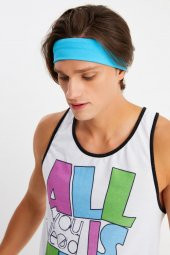 Aqua Erkek Pamuklu Penye, Kaymaz, Terletmez, Ultra Hafif, Spor Saç Bandı Bandana - 2