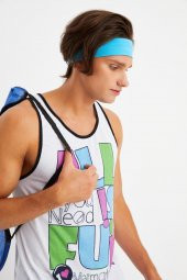 Aqua Erkek Pamuklu Penye, Kaymaz, Terletmez, Ultra Hafif, Spor Saç Bandı Bandana - 4
